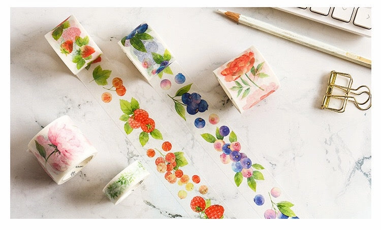 Peonies Washi Tape modern