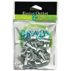 White Brads 8Mm 40 Pieces retractable bestselling