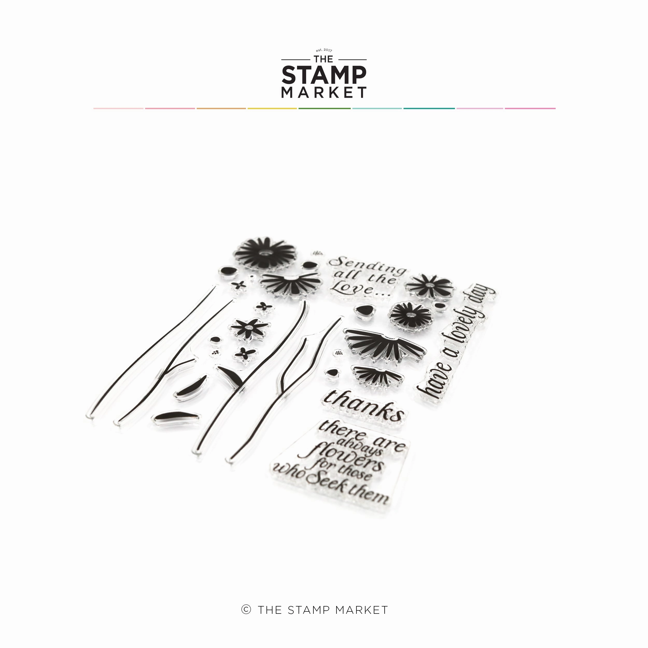 Delicate Daisy Stamp pastel