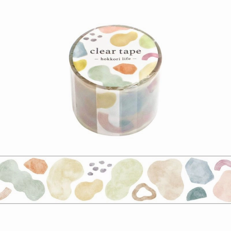 Hokkori Life Clear Tape - Pattern eco