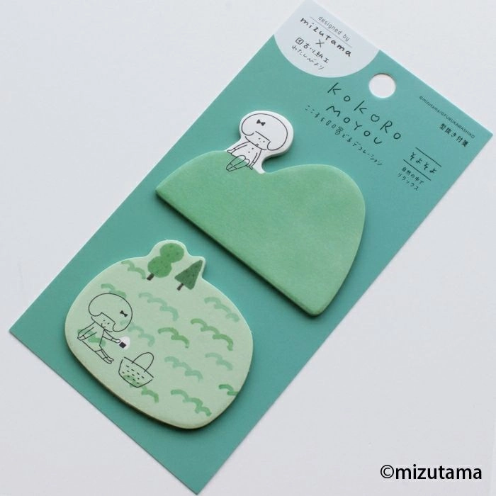 modern Mizutama Die-Cut Sticky Notes - Breezy