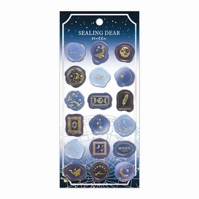 bundle automatic Sealing Deer Seal Stella Sticker Sheet - Midnight Navy