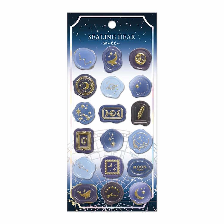 bundle automatic Sealing Deer Seal Stella Sticker Sheet - Midnight Navy