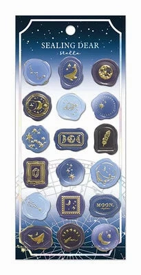 Sealing Deer Seal Stella Sticker Sheet - Midnight Navy boxed