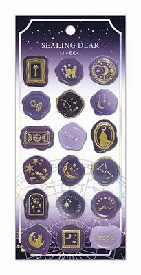 robust linen Sealing Deer Seal Stella Sticker Sheet - Moonlight Purple