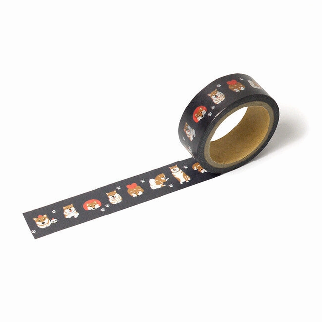 Shiba Inu Maru And Friends Washi Tape linen strong