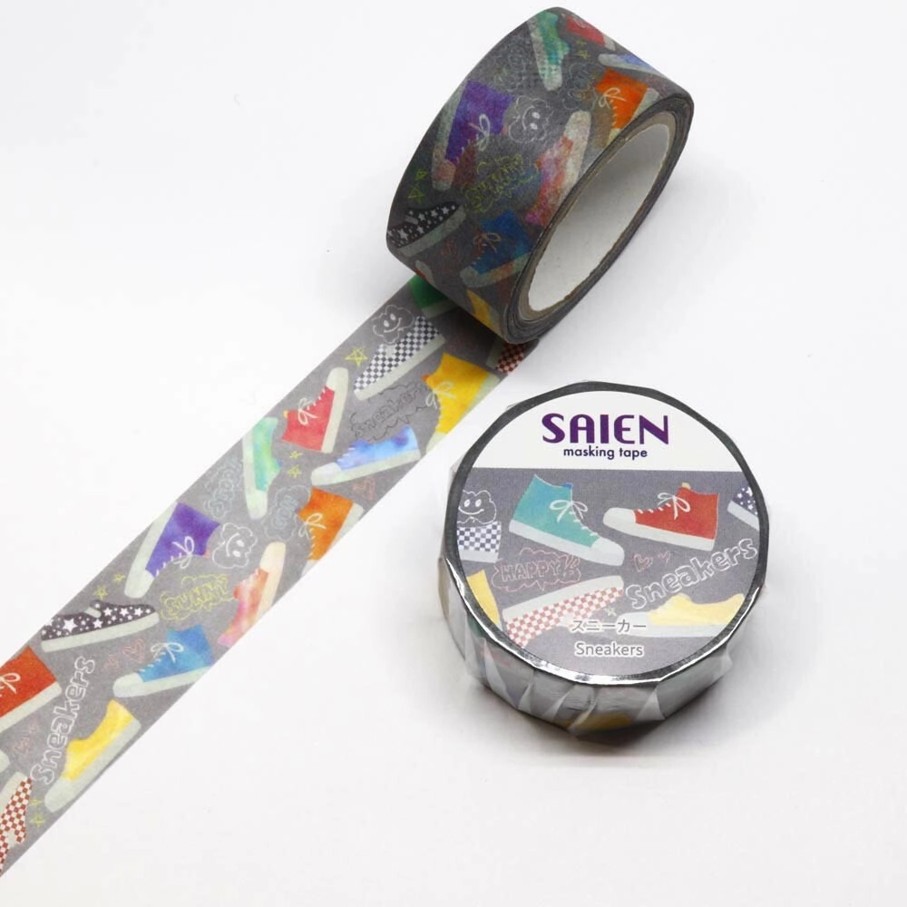 Sneakers Japanese Washi Tape Saien locking