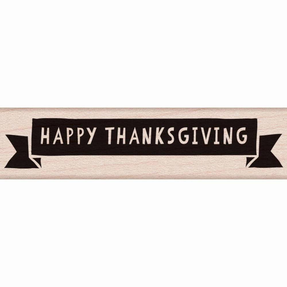 adjustable sealed Thanksgiving Banner Rubber Stamp