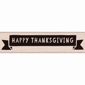 adjustable sealed Thanksgiving Banner Rubber Stamp