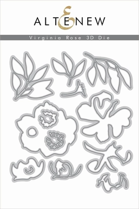 Virginia Rose 3D Die Set shockproof