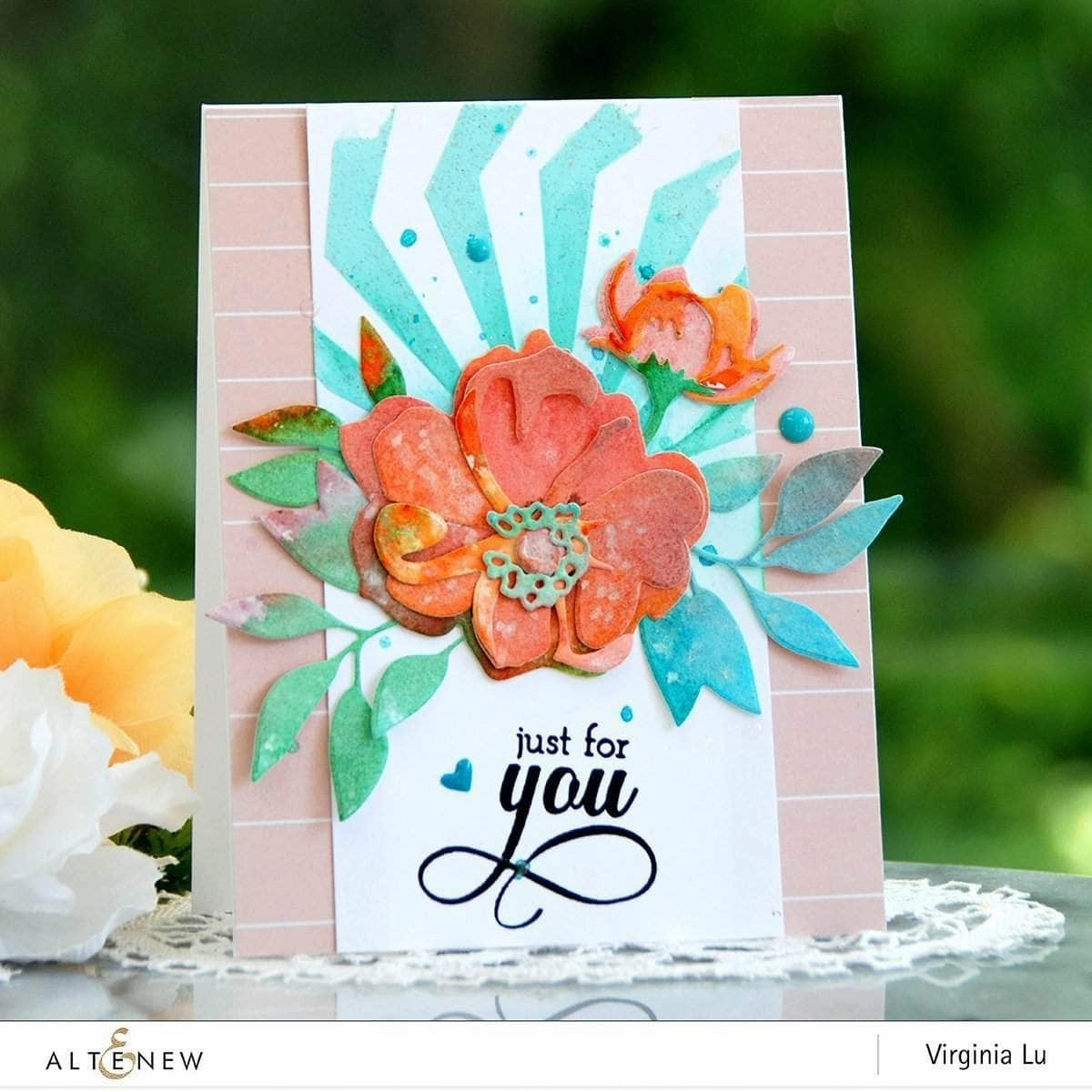 Virginia Rose 3D Die Set antislip