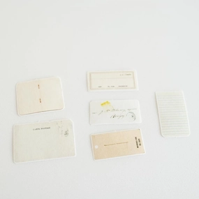 Yohaku Flake Stickers - Vintage ceramic linen