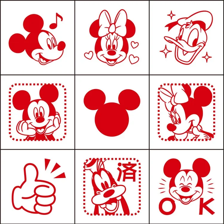 small rugged Mickey & Friends Planner Companion Stamp