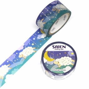 Midnight Sheep Washi Tape Saien daily