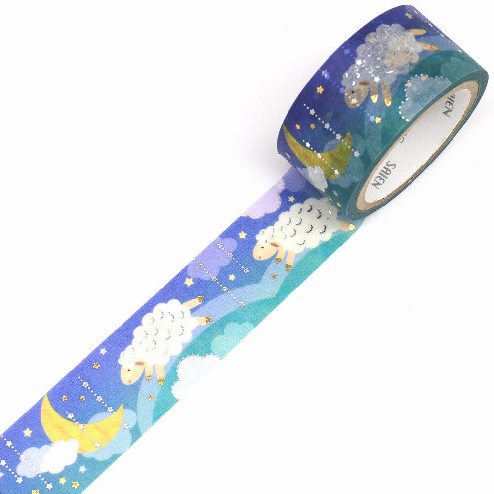Midnight Sheep Washi Tape Saien lasting