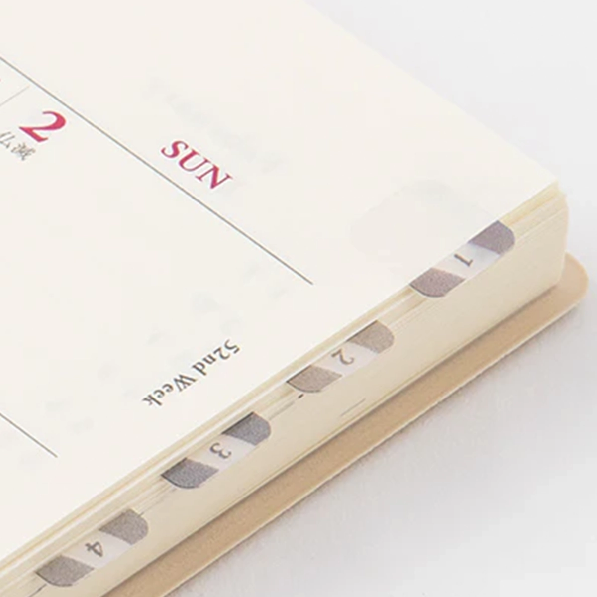 round versatile Midori Index Labels // Grey