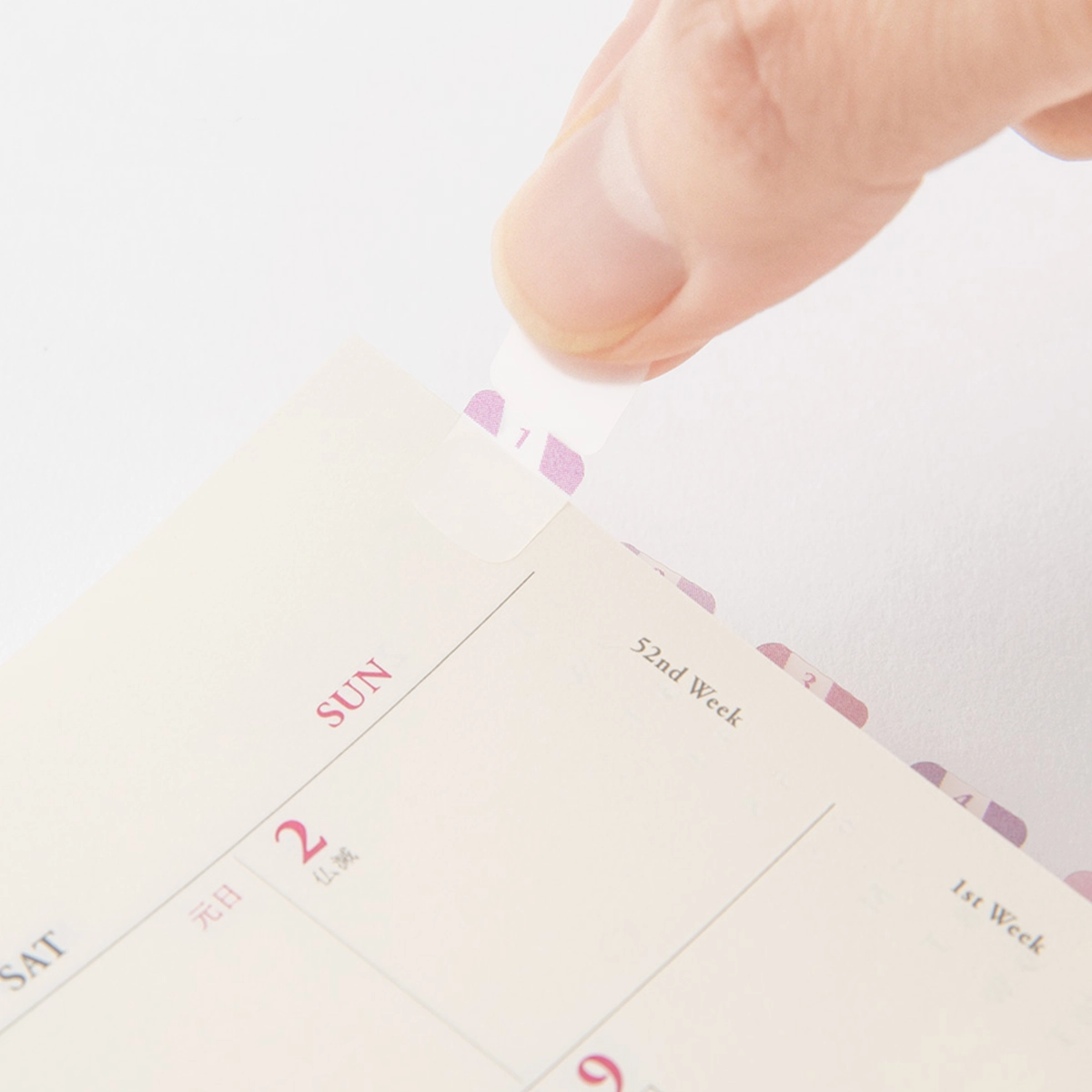 flexible Midori Index Labels // Pink