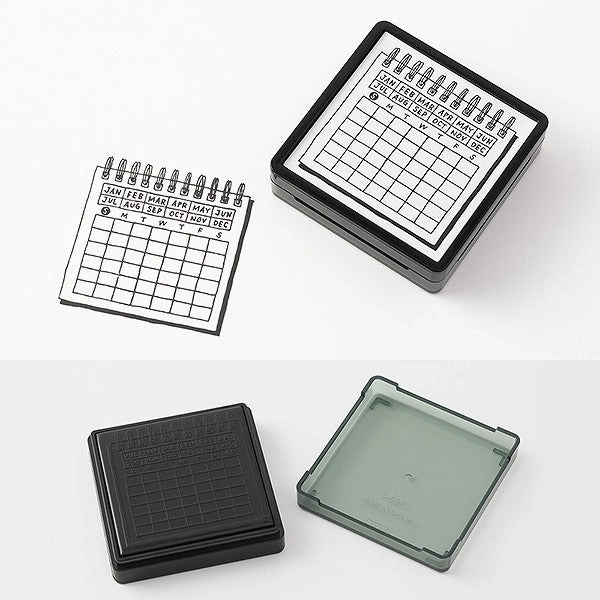 sleek refillable Midori Pre-Inked Stamp Calendar