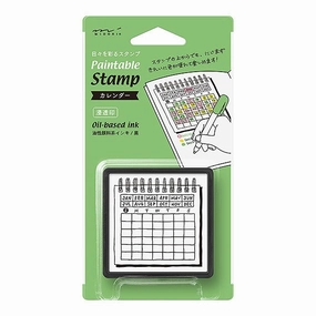 vivid versatile Midori Pre-Inked Stamp Calendar