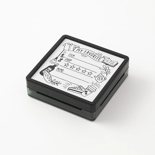 compact Midori Pre-Inked Stamp-Favorites
