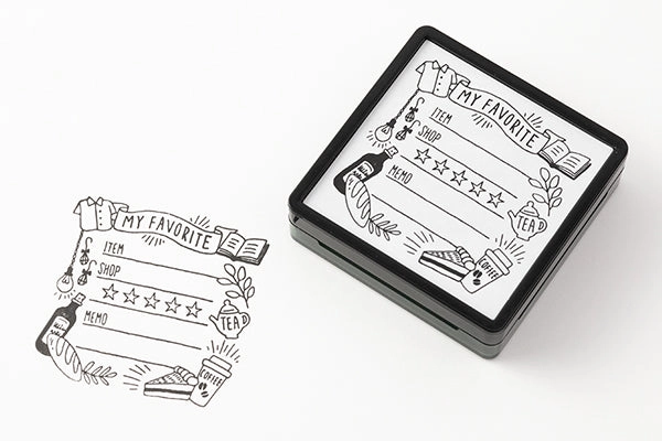 Midori Pre-Inked Stamp-Favorites bulk