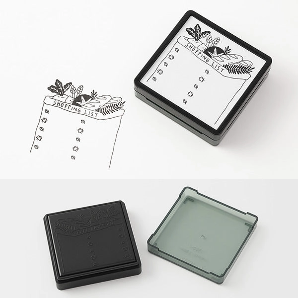 Midori Pre-Inked Stamp Shopping List everyday exclusive