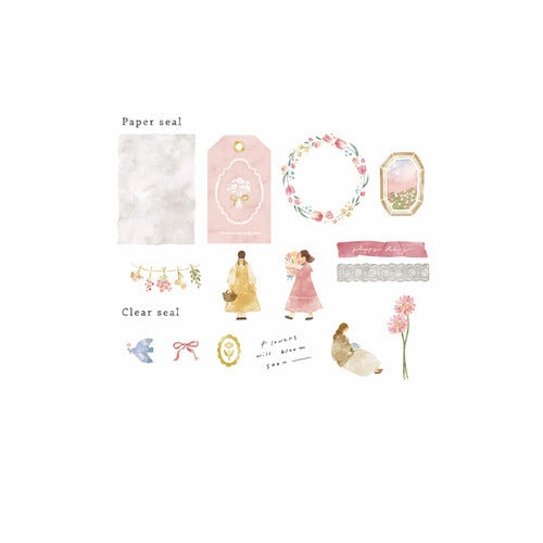 Mignon Feuille Sticker Flakes - Flower trendy economical