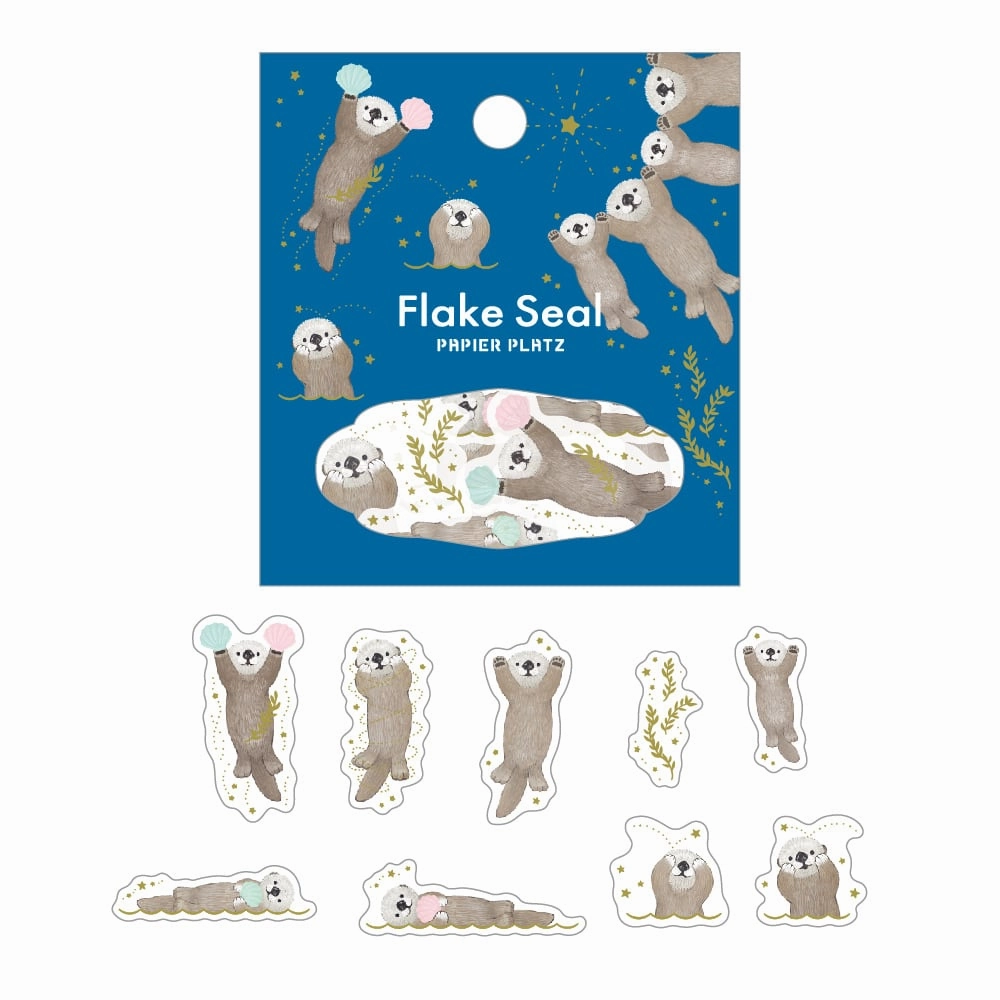 Milina Gold Foil Flake Sticker - Love Racco luxury