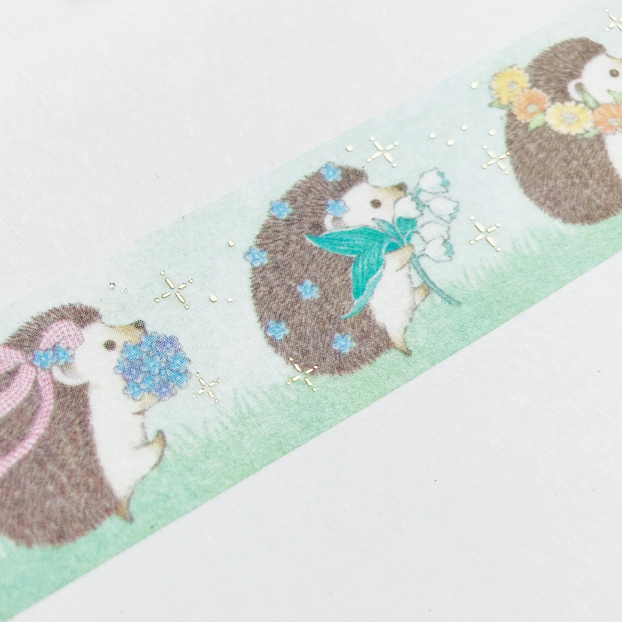 paper bamboo Milina Love Hedgehog Washi Tape