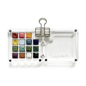 wooden Mini Assorted Candies: Handmade Watercolor Paints Set Of 15 Of 0.5 Ml In A Mini Travel Case