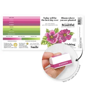 shiny Mini Ink Cubes Label Set - Whispering Woodland, Bubblegum Dreams