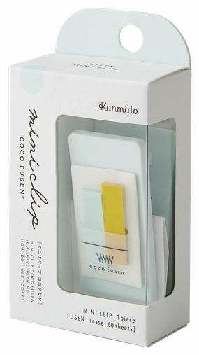 springloaded single Mini Clip Coco Fusen Misty Mint Blue
