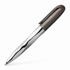 Faber-Castell N'Ice Metallic Grey Ballpoint Pen vegan luxury