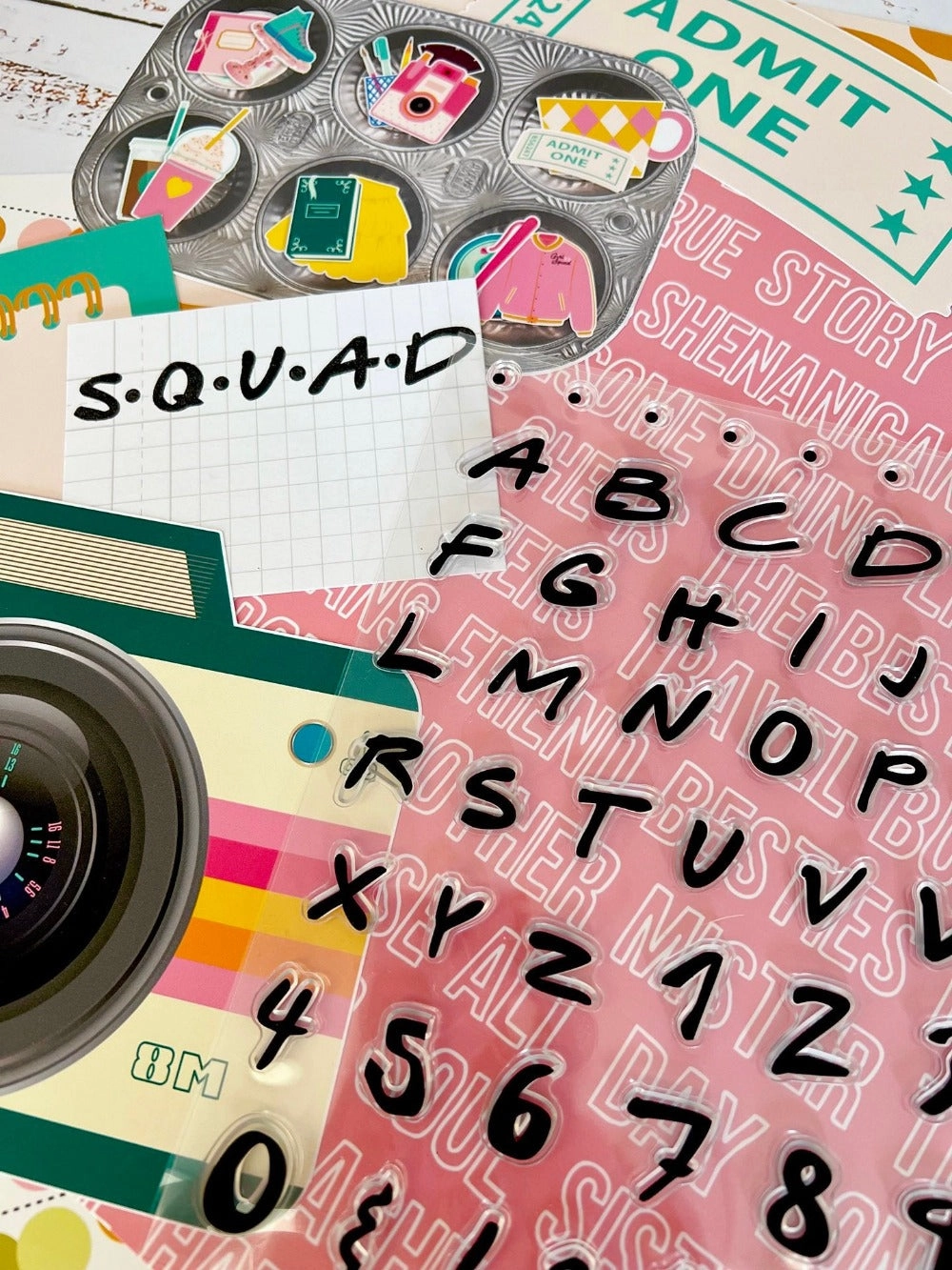 Girl Squad Alphabet 6X8 Clear Stamp Set manual