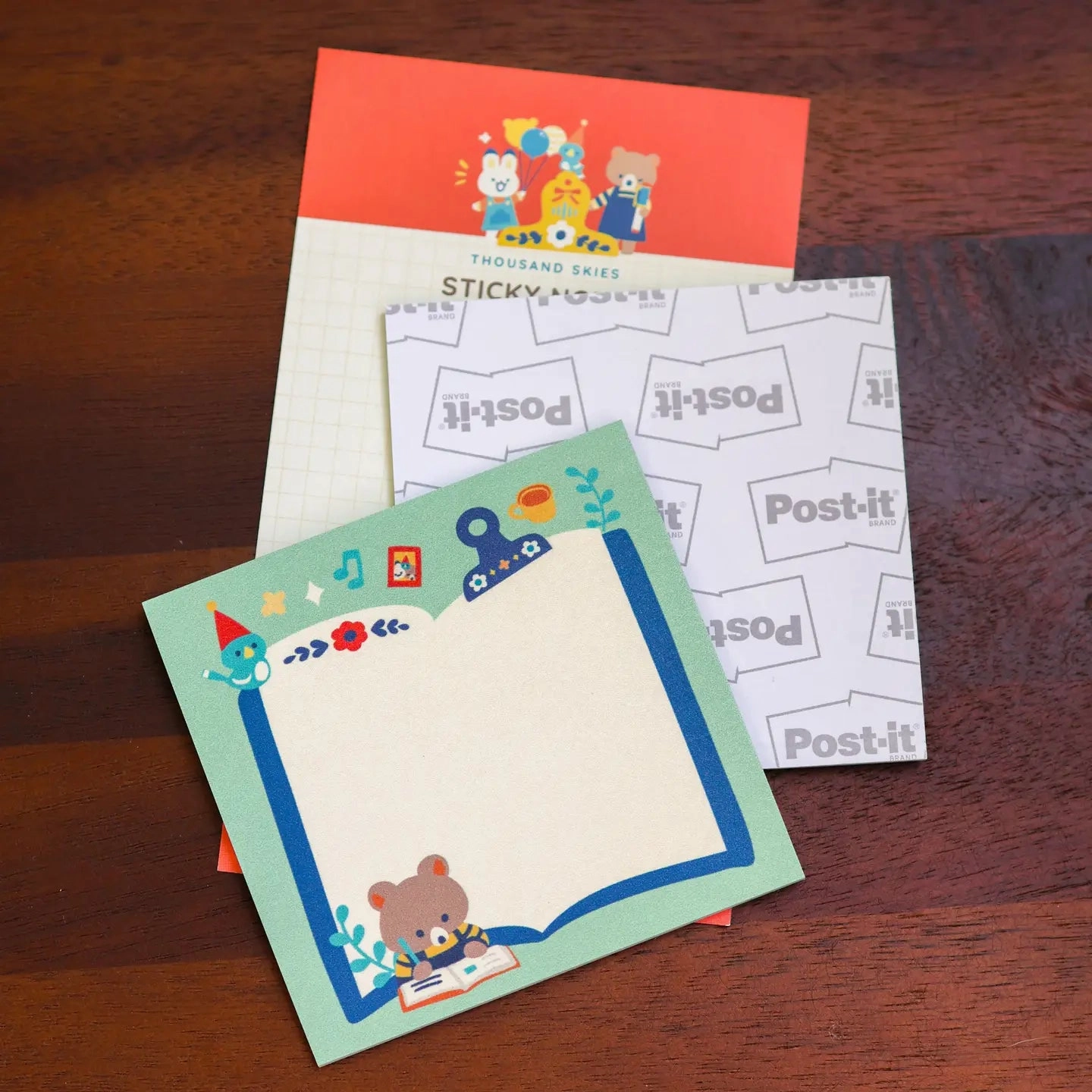 alloy Journaling Bear Sticky Notes