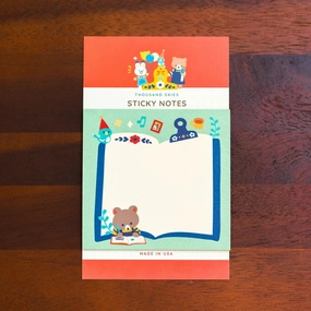 Journaling Bear Sticky Notes foldable economical