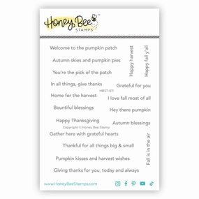 Mini Messages: Fall - 4X6 Stamp Set kit
