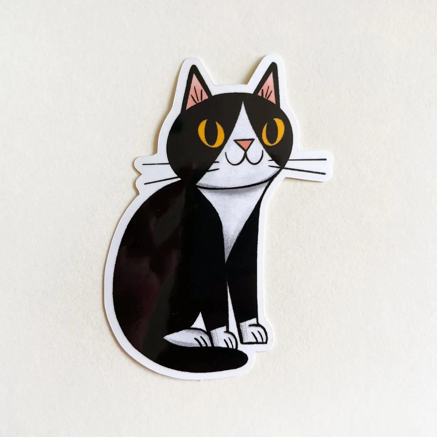 latest flexible Nellie Le Tuxedo Cat Vinyl Sticker