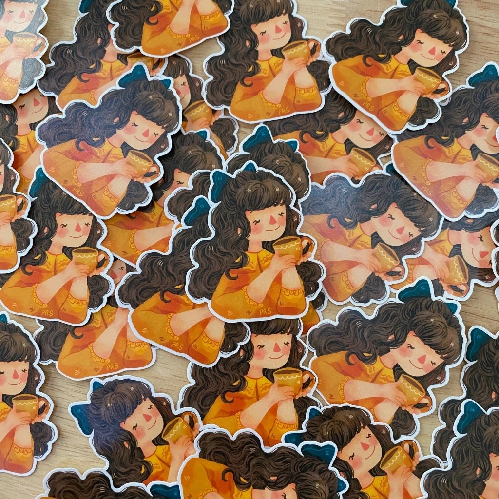 finest Paperaicashop Coffee/Teacup Maica Vinyl Sticker