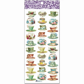 versatile bulk Mini Teacup Stickers
