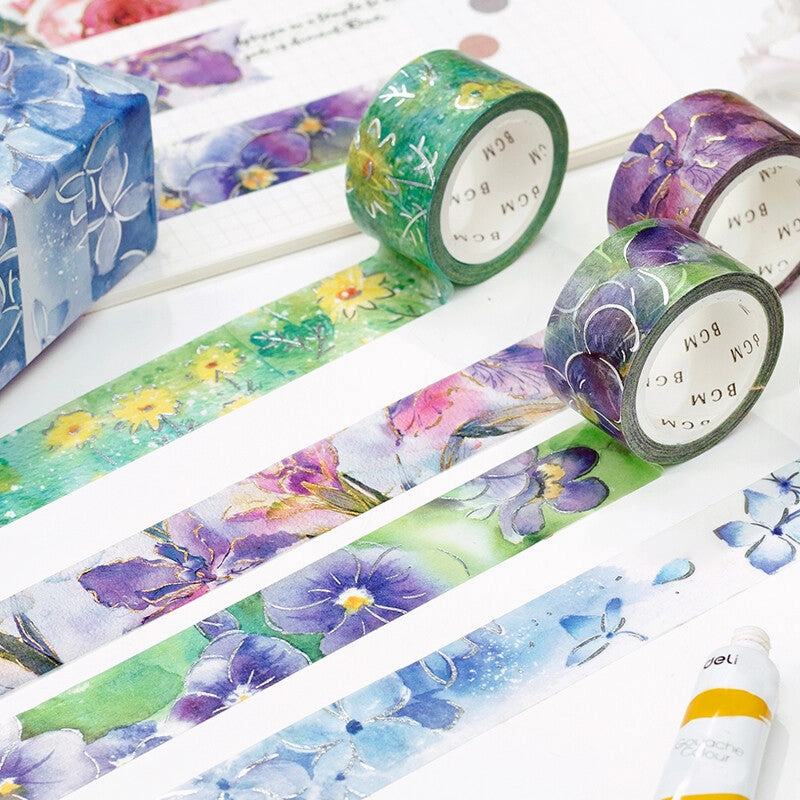 Watercolor Flower Hina Chrysanthemum Washi Tape Bgm wholesale rugged