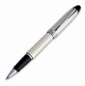 Aurora Ipsilon Quadra Sterling Silver Rollerball Pen popular glass