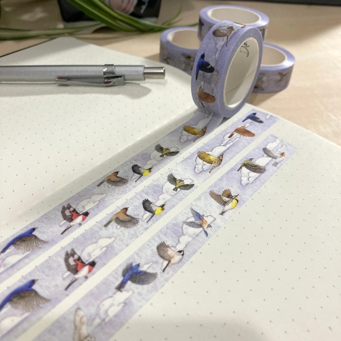 warm top Birds In Flight Washi Tape