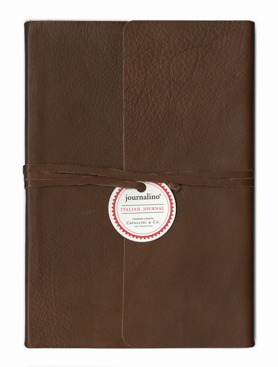 professional plastic Cavallini & Co. Journalino Slim Leather Journal- Brown Cover