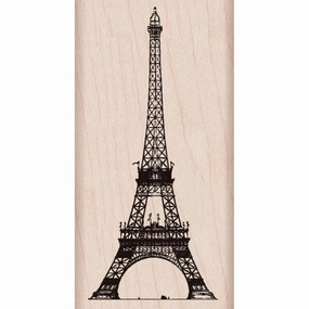 new seasonal Eiffel Tower Rubber Stamp