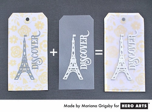 everyday Eiffel Tower Rubber Stamp
