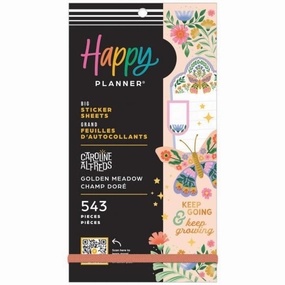 eco resilient Happy Planner Big Sticker Value Pack- Golden Meadow By Caroline Alfreds