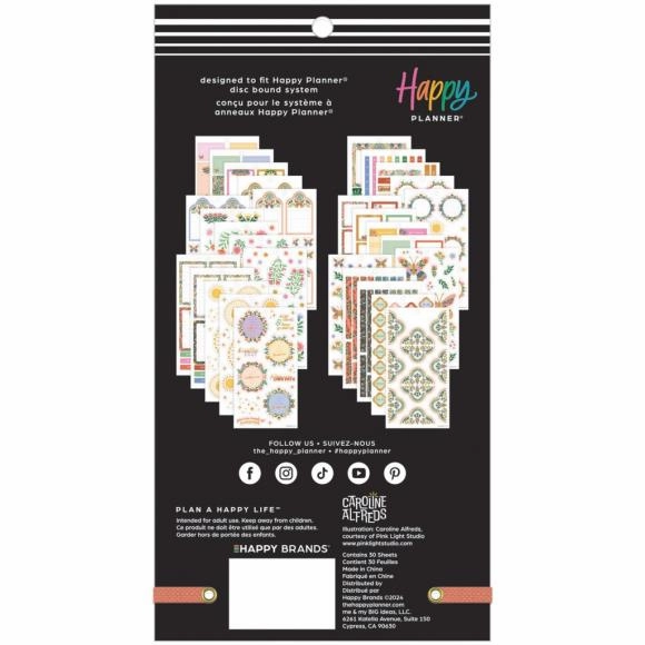 Happy Planner Big Sticker Value Pack- Golden Meadow By Caroline Alfreds rubber