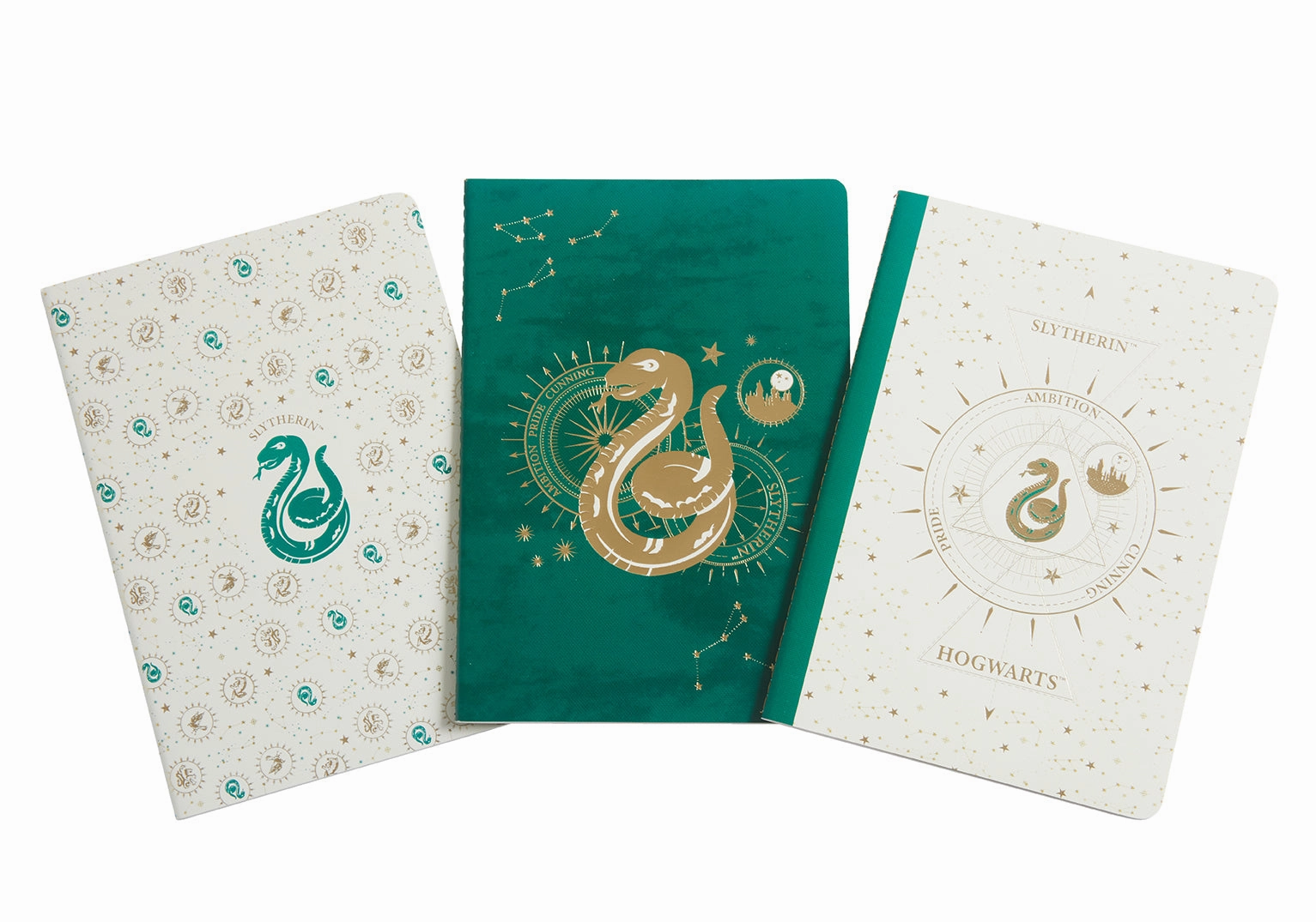 Harry Potter: Slytherin Constellation Sewn Notebook Collection (Set Of 3) budget