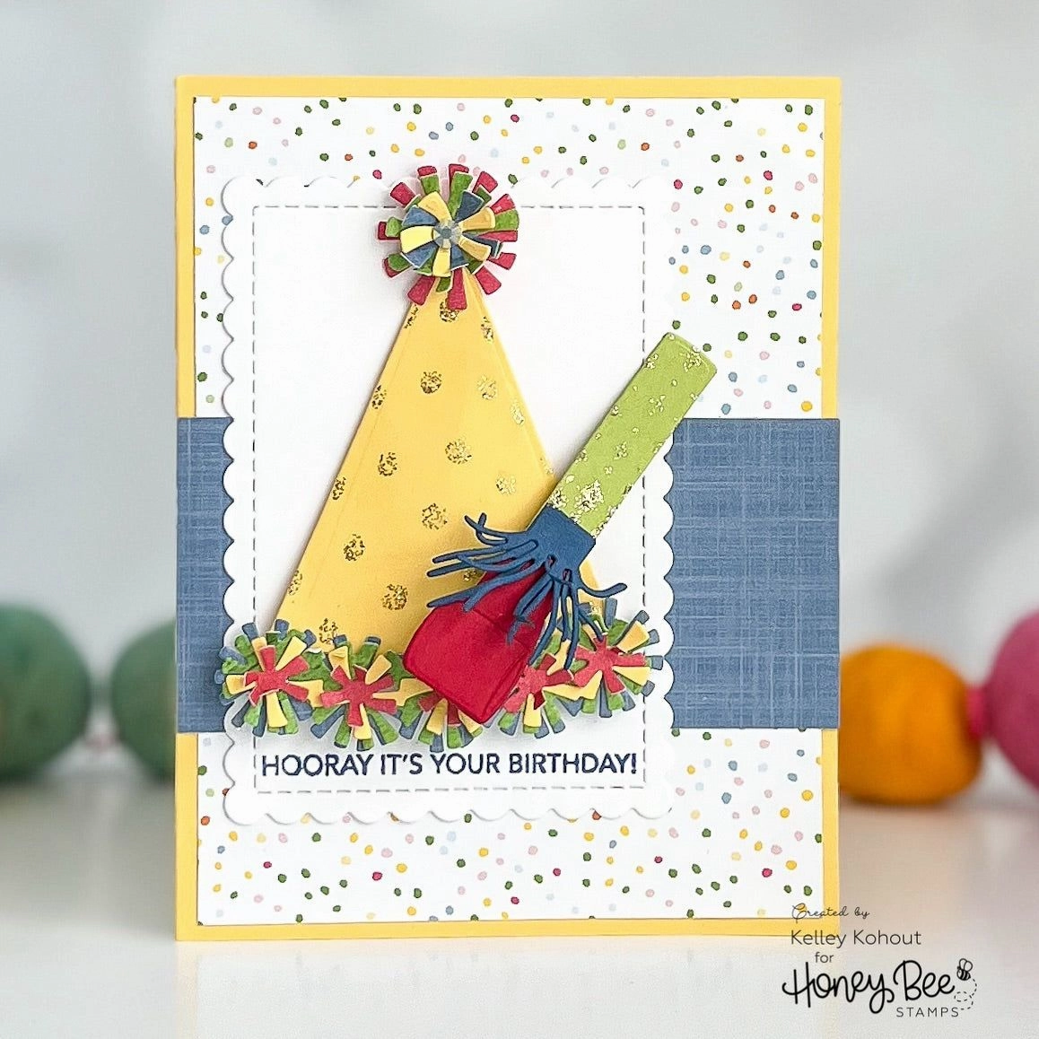 bamboo single Mini Messages: Birthday - 4X5 Stamp Set